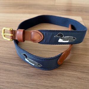 Preppy Duck Leather Belt